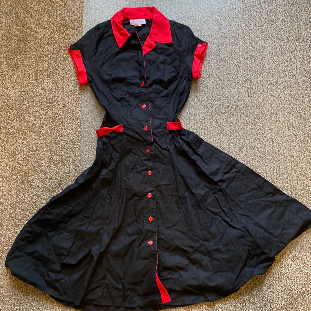 Modern pinup style diner dress